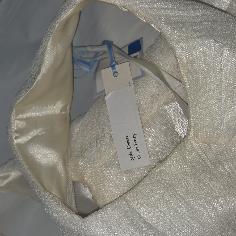 Modern Trousseau Gwen Wedding Dress Ivory Size 12 - Picture 15 of 16